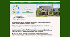 Desktop Screenshot of ecotechroofing.com